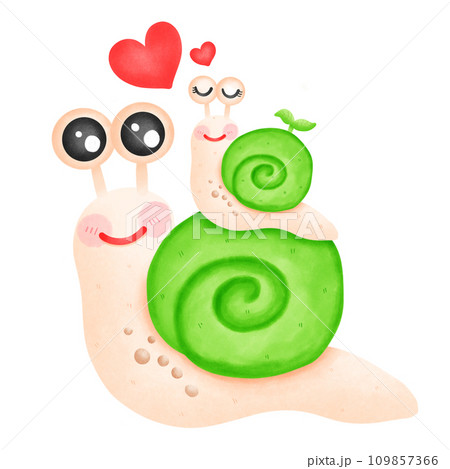 Snail couple snail Snail couple snail 109857366