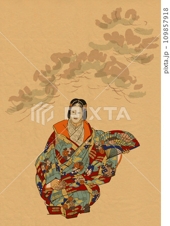 能 月岡耕漁 能楽百番 「千手」 能 月岡耕漁 能楽百番 「千手」 109857918
