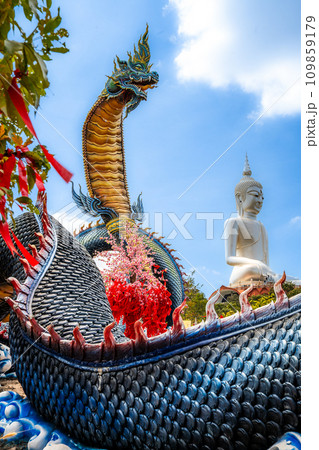 Wat Roi Phra Phutthabat Phu Manorom, Mukdahan, Thailand Wat Roi Phra Phutthabat Phu Manorom, Mukdahan, Thailand 109859179