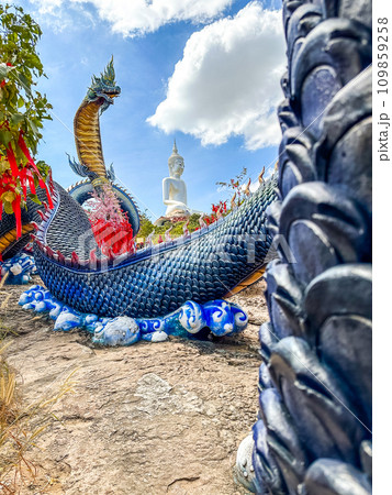 Wat Roi Phra Phutthabat Phu Manorom, Mukdahan, Thailand Wat Roi Phra Phutthabat Phu Manorom, Mukdahan, Thailand 109859258