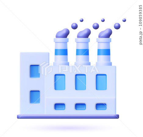 3d factory vector icon. 109859385