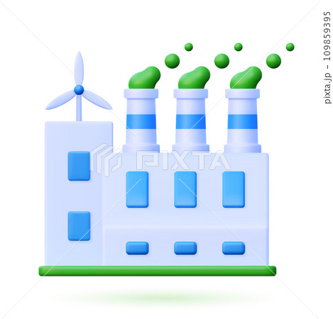 3d factory vector icon. 109859395