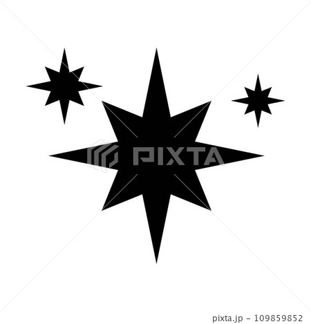 Sparkle star icon, vector abstract element of sparkling star symbol illustration 109859852