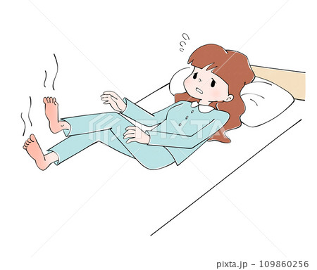 足が熱くて眠れない 109860256