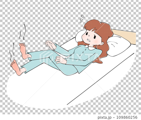 足が熱くて眠れない 109860256