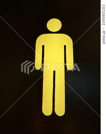 Men's signage and Symbol sign to indicate certain designated area with vibrant color Men's signage and Symbol sign to indicate certain designated area with vibrant color 109860283