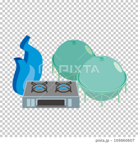 Image illustration of city gas 109860607