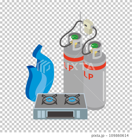 Image illustration of propane gas 109860614