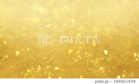 ゴールドの和紙　金箔　背景画像　AI生成画像 109861970