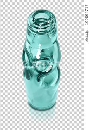 ラムネ瓶のイラスト リアル 109864717