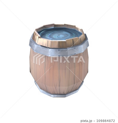 Barrel isolated on white background 109864872
