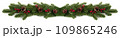christmas border isolated on white 109865246