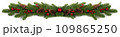 christmas border isolated on white 109865250