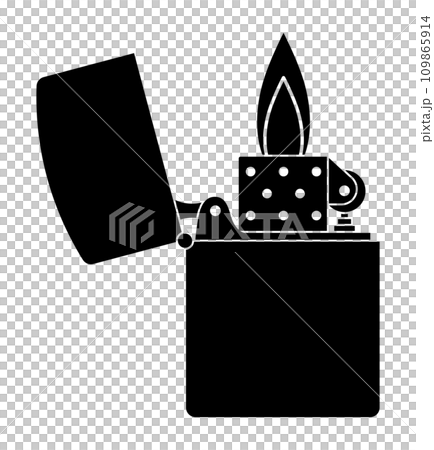 オイルライターのシルエット オイルライターのシルエット 109865914