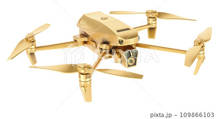 Golden Drone, 3D rendering Golden Drone, 3D rendering 109866103