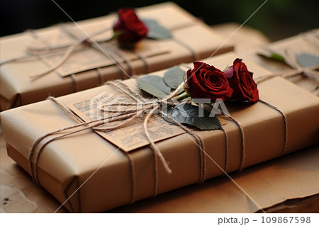 Romantic Valentines Day Deliveries. Stunning Red Roses Gifted with Love and Care Romantic Valentines Day Deliveries. Stunning Red Roses Gifted with Love and Care 109867598