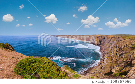 Atlantic ocean coast landscape (Algarve, Portugal). Atlantic ocean coast landscape (Algarve, Portugal). 109867966