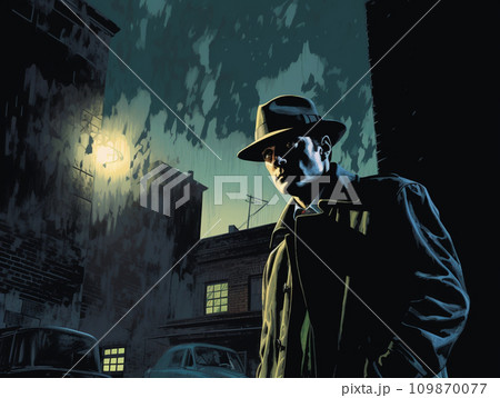 捜査中の探偵 イラスト 捜査中の探偵 イラスト 109870077