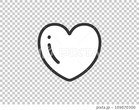 Illustration of a simple heart icon (line drawing) Illustration of a simple heart icon (line drawing) 109870300