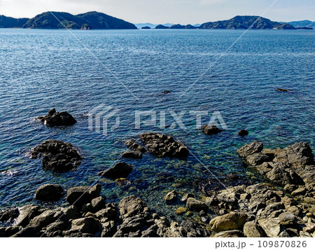 豊後水道の海岸 109870826