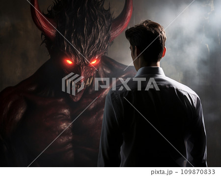 不正に手を染めるビジネスマン　イラスト 109870833