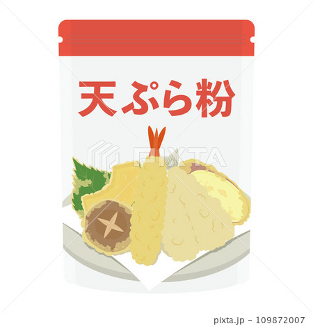 天ぷら粉のイラスト 109872007