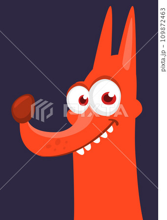 Cute cartoon funny dog. Vector illustration Cute cartoon funny dog. Vector illustration 109872463