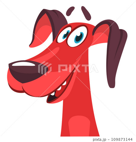 Cute cartoon funny dog. Vector illustration Cute cartoon funny dog. Vector illustration 109873144