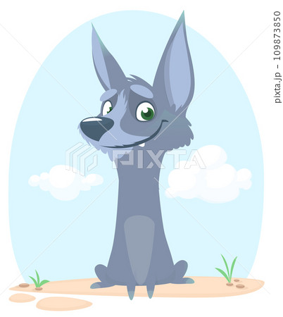 Cute cartoon funny dog. Vector illustration Cute cartoon funny dog. Vector illustration 109873850