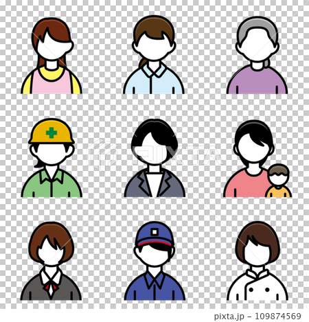 様々な職業のイラスト（女性編） 109874569