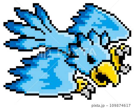 RPG風ドット絵 鳥型モンスター RPG風ドット絵 鳥型モンスター 109874617