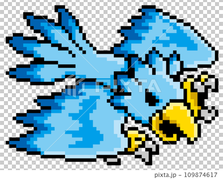 RPG風ドット絵 鳥型モンスター RPG風ドット絵 鳥型モンスター 109874617