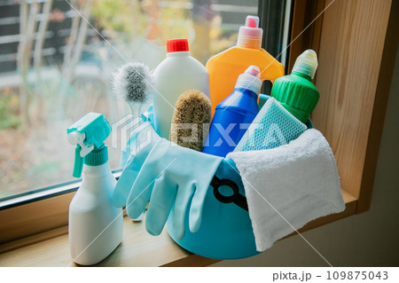 掃除道具 お掃除のイメージ素材 掃除道具 お掃除のイメージ素材 109875043
