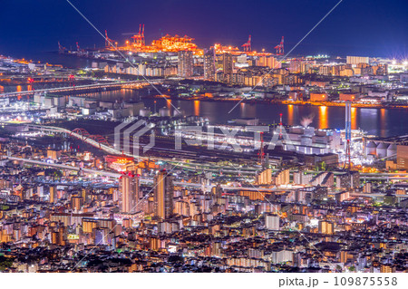 兵庫県　神戸　掬星台からの夜景 109875558