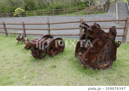 World War 2 relics at Chichi jima Bonin island, Ogasawara. 109876347