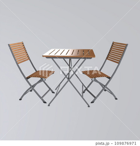 Out Desk isolated on white background 109876971