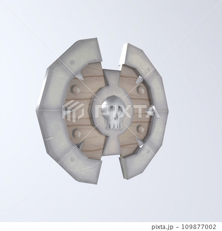 Shield isolated on white background Shield isolated on white background 109877002