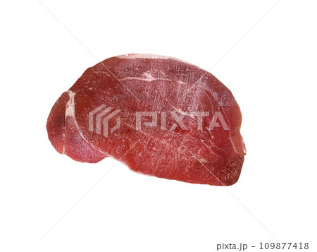 赤身のボタン肉　鍋用の薄切肉 109877418