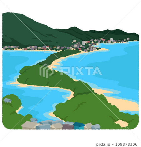 天橋立のイラスト 109878306