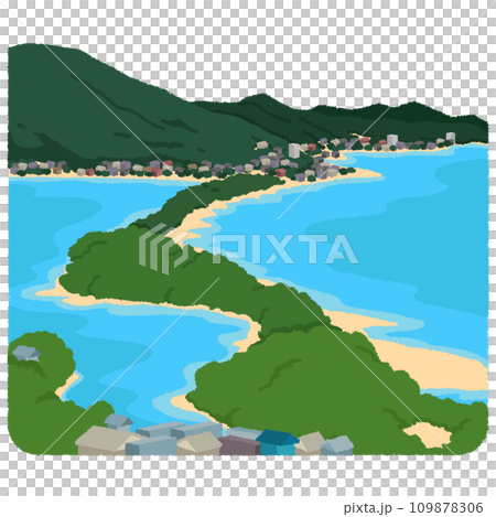 天橋立のイラスト 109878306