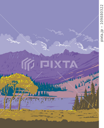 Stella Lake in Great Basin National Park White Pine County Nevada WPA Poster Art 109880322