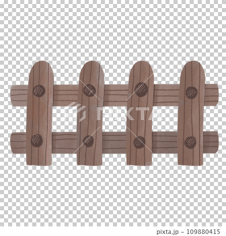 Wooden Fence Agricultural Block Wooden Fence Agricultural Block 109880415