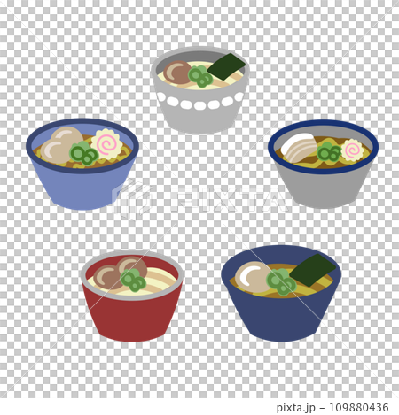 Various ramen sets Various ramen sets 109880436