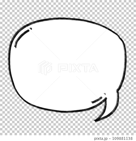 Speech bubble chat bubble line art 109881138
