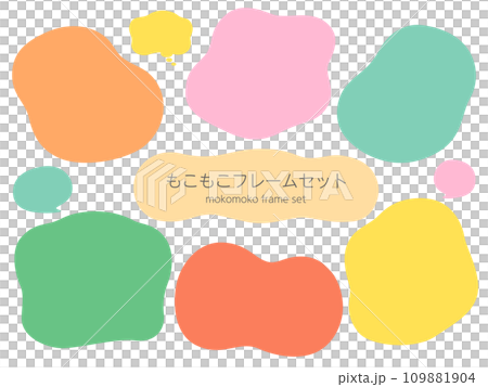 手繪風格蓬鬆框架套裝框架 109881904