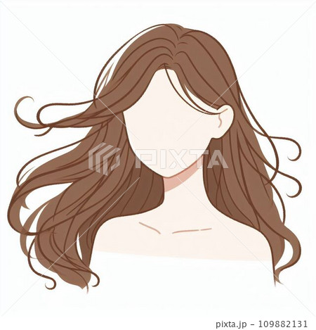 美しい髪の女性 109882131