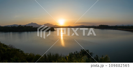 Aerial view of landscape in Sanya city, China 109882565