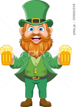 Leprechaun St Patricks Day Cartoon 109882936