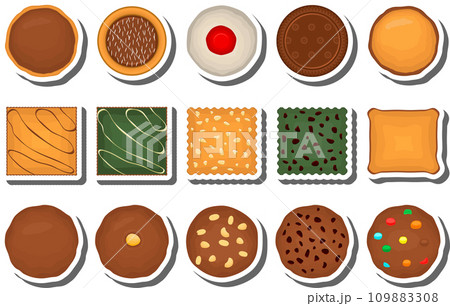 Big set homemade cookie different taste in pastry biscuit Big set homemade cookie different taste in pastry biscuit 109883308