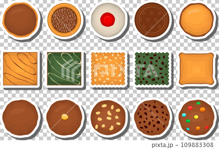Big set homemade cookie different taste in pastry biscuit Big set homemade cookie different taste in pastry biscuit 109883308